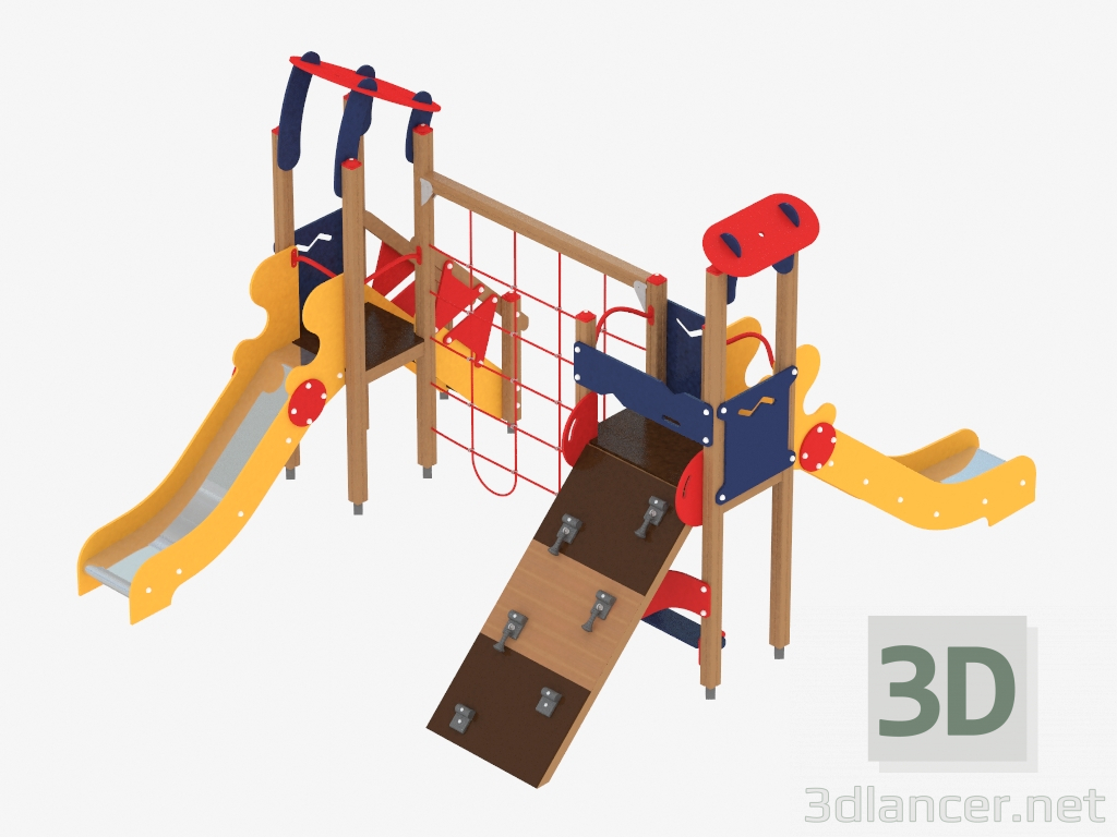 3d model Children's play complex (1212) - preview