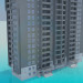 modèle 3D Bloc de vie résidentielle - preview