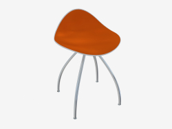 कुर्सी (सफेद नारंगी h46)