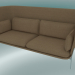 3 डी मॉडल सोफा सोफा (LN7, 90x232 H 115cm, क्रोमेड पैर, हॉट मैडिसन 495) - पूर्वावलोकन