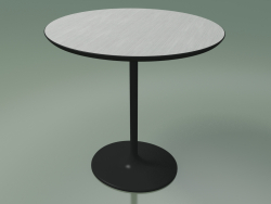 ओवल कॉफी टेबल 0680 (एच 50 - 51х47 सेमी, सफेद, V44)