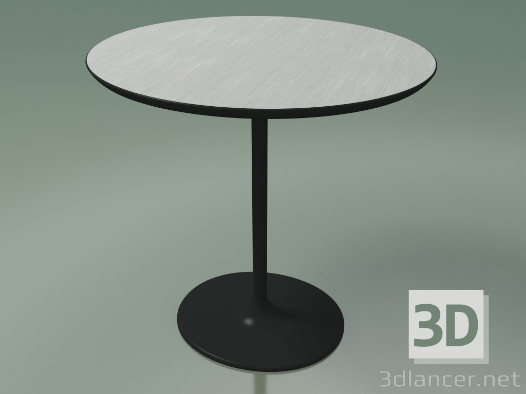 modello 3D Tavolino ovale 0680 (H 50 - 51х47 cm, bianco, V44) - anteprima