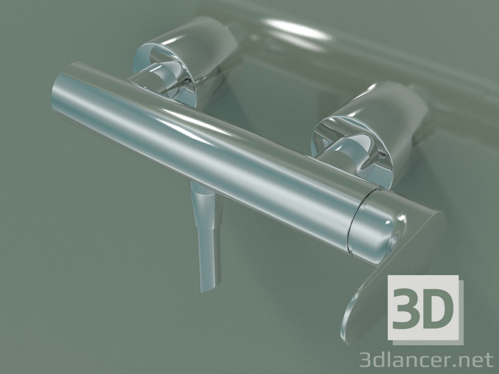 3D modeli Açık montaj için tek kollu duş bataryası (34620000) - önizleme