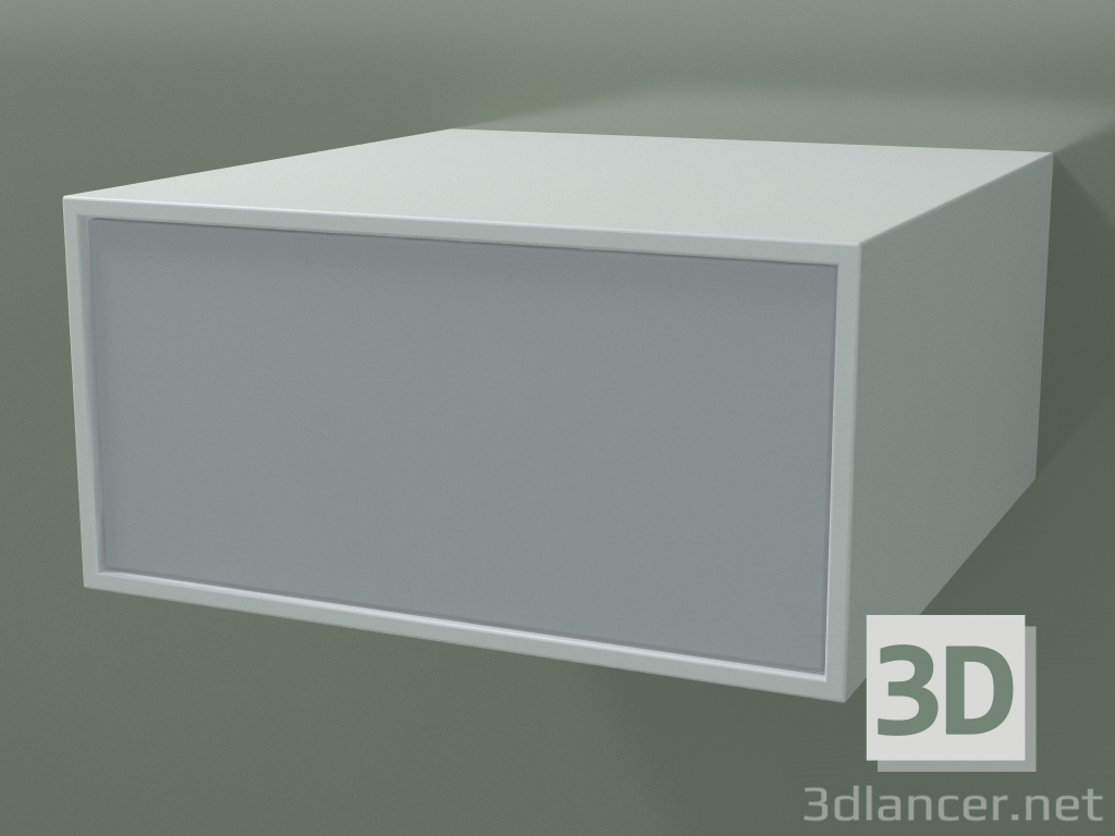 3 डी मॉडल बॉक्स (8AUAAB01, ग्लेशियर व्हाइट C01, HPL P03, L 48, P 50, H 24 सेमी) - पूर्वावलोकन