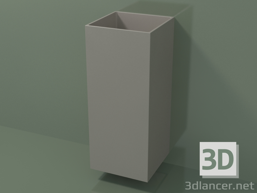 3d model Wall-mounted washbasin (03UN16102, Clay C37, L 36, P 36, H 85 cm) - preview