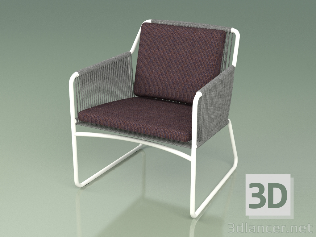 modèle 3D Chaise 368 (Métal Lait) - preview