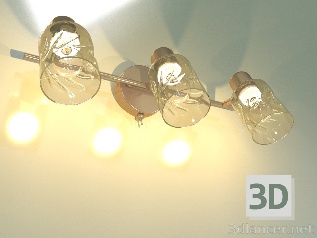 modello 3D Spot Ansa 20120-3 (oro perla) - anteprima