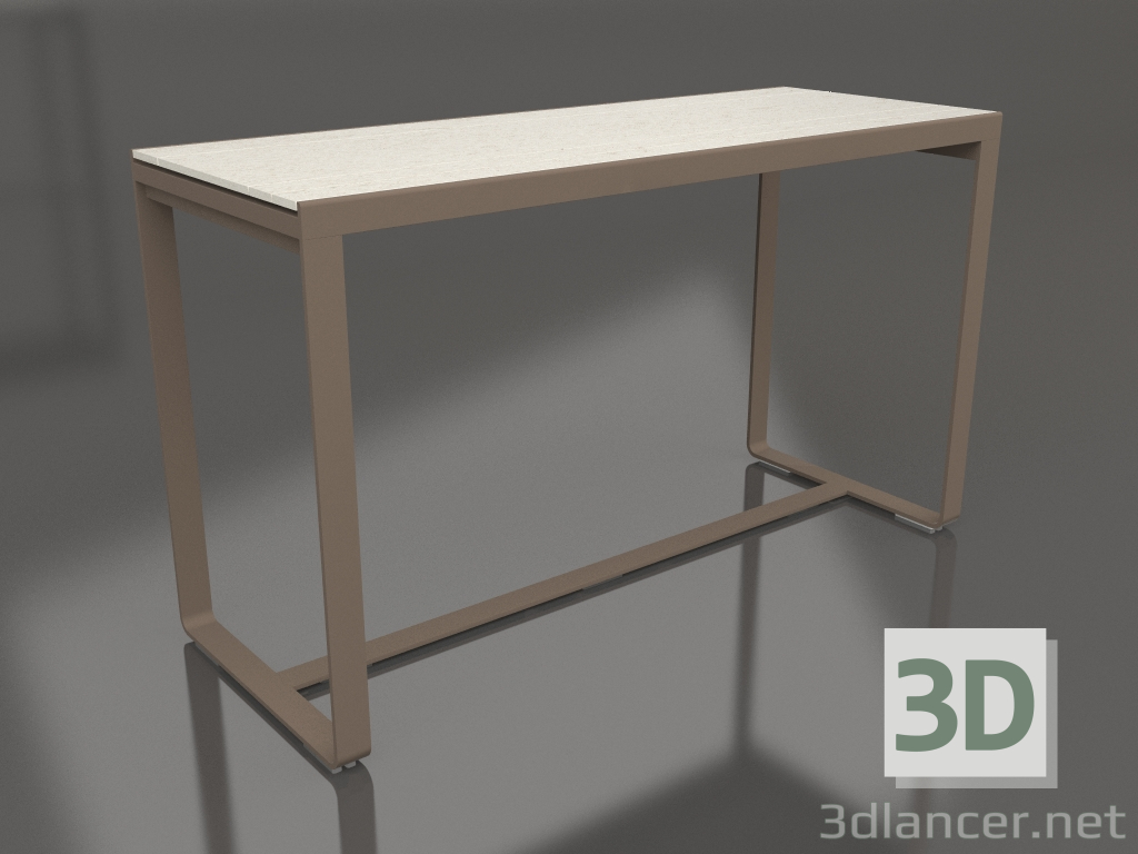 modello 3D Tavolo bar 180 (DEKTON Danae, Bronzo) - anteprima