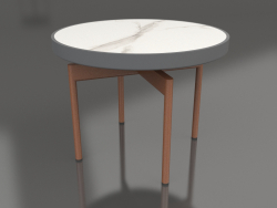 Round coffee table Ø60 (Anthracite, DEKTON Aura)