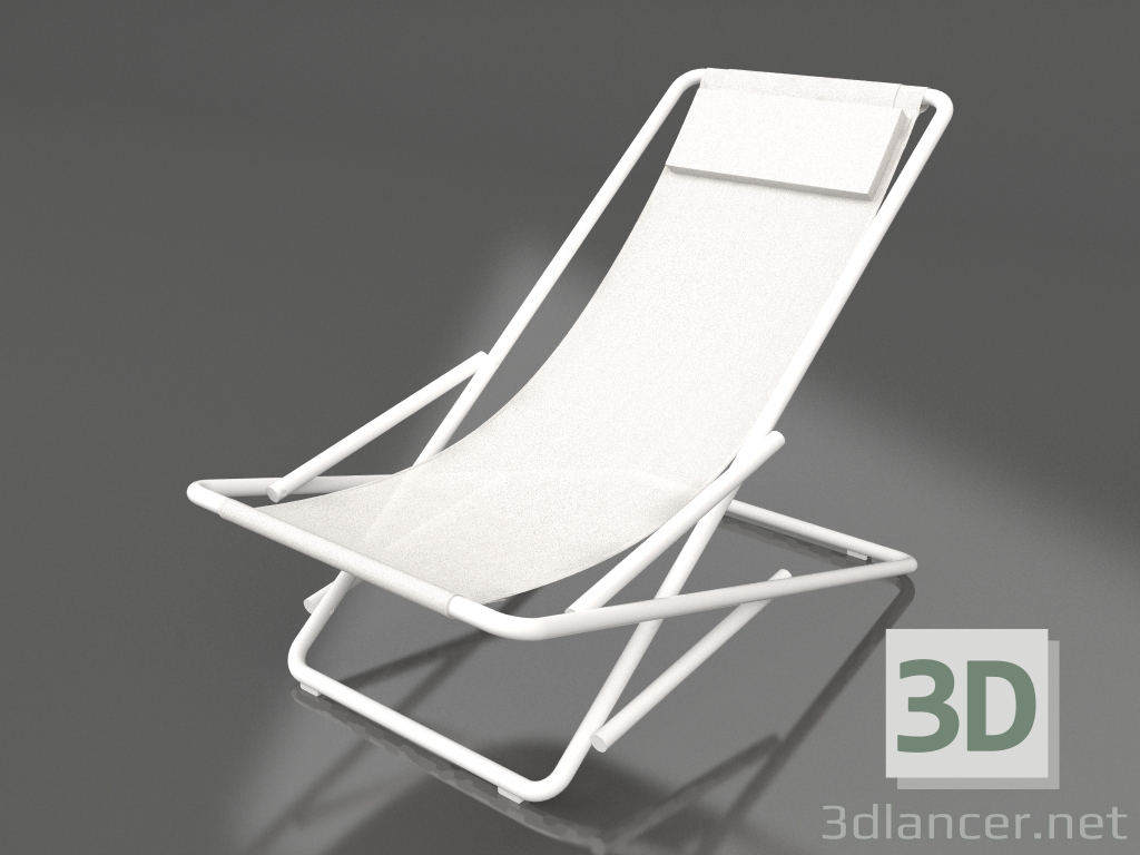 modello 3D Chaise longue sexy (Bianco) - anteprima