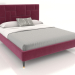 3d модель Ліжко двоспальне з узголів'ям Cali – превью