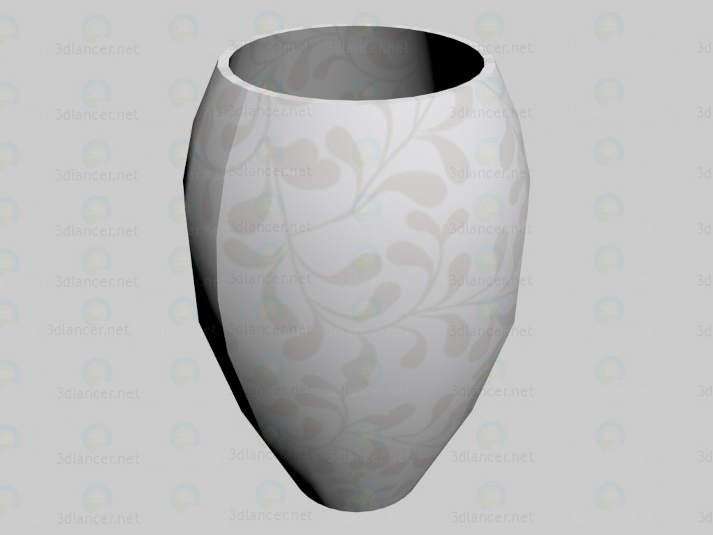 Modelo 3d Vaso Roma (média) - preview