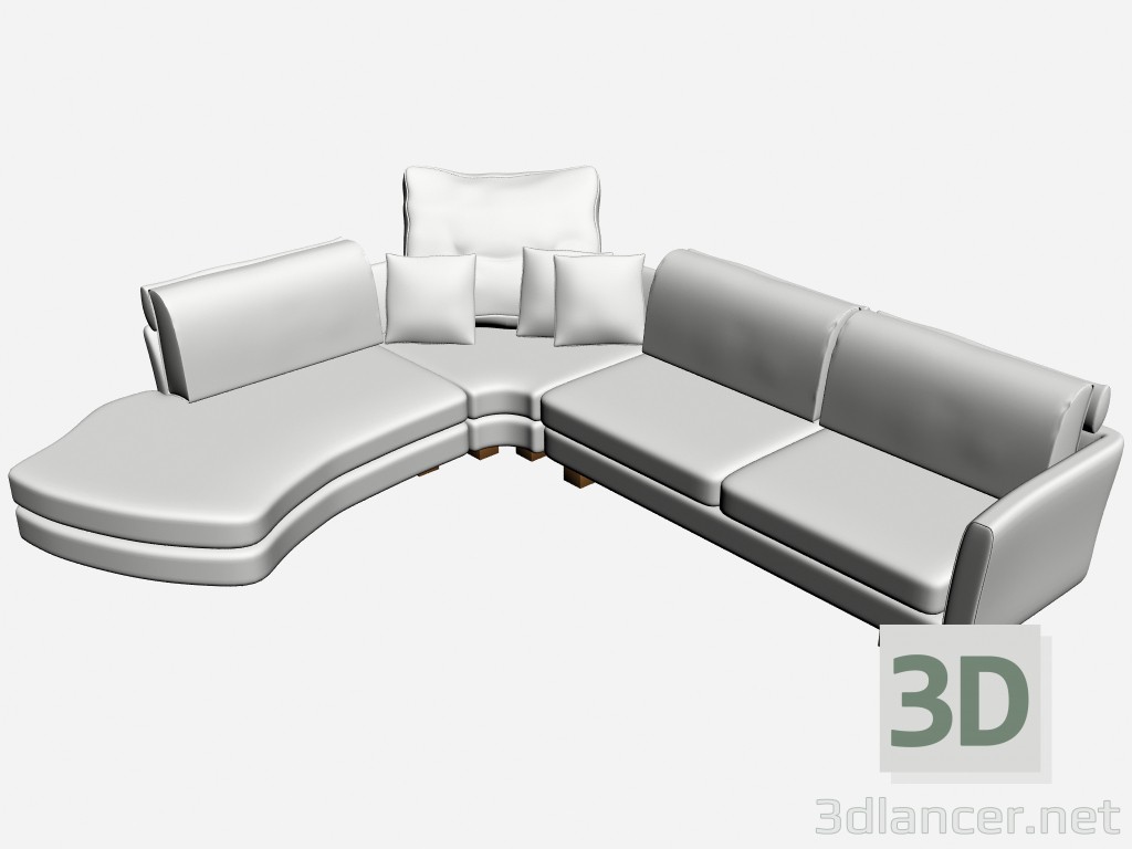 3d model Sofa 2 Metropol - preview