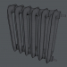 modello 3D di Riscaldamento batteria (radiatore), ghisa verniciata. comprare - rendering