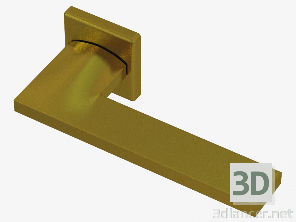 3D modeli Kapı Kolu Kanat (Fırçalı Pirinç) - önizleme