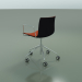 3D modeli Sandalye 0466 (5 tekerlekli, kolçaklı, ön kaplamalı, polipropilen PO00109) - önizleme