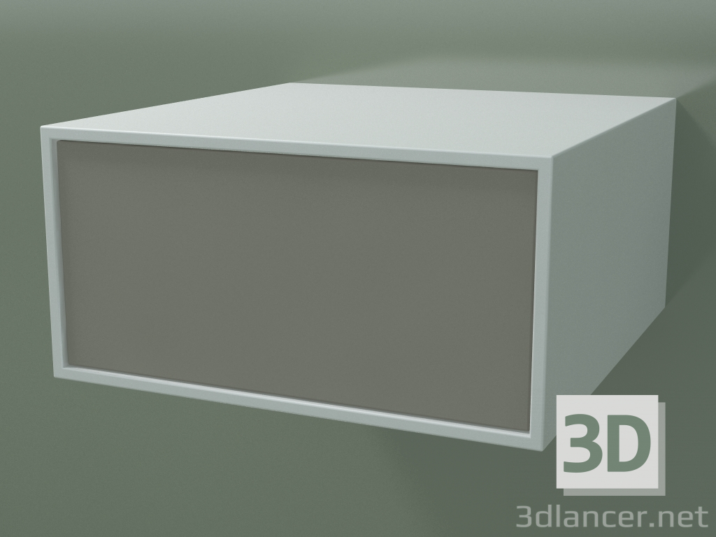 3d model Caja (8AUAAB01, Glacier White C01, HPL P04, L 48, P 50, H 24 cm) - vista previa