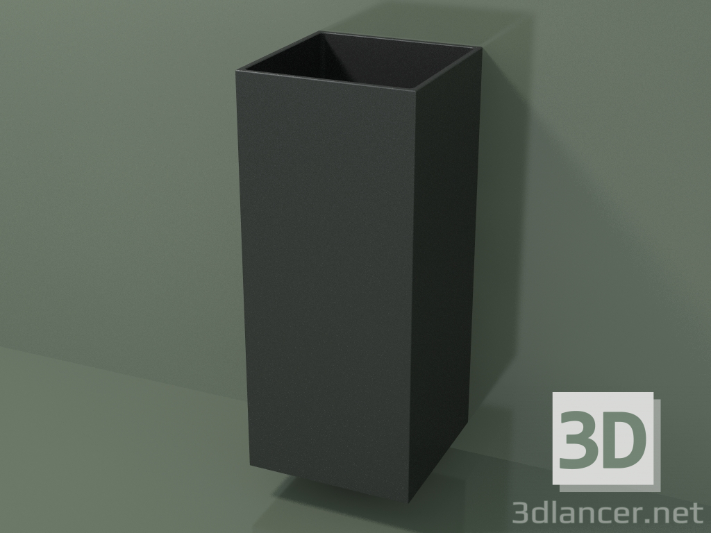 3d model Wall-mounted washbasin (03UN16102, Deep Nocturne C38, L 36, P 36, H 85 cm) - preview