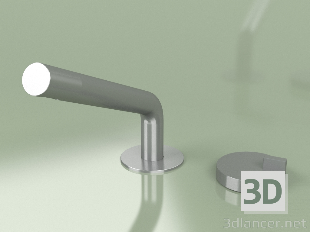 3d model 2-hole hydro-progressive mixer with swivel spout (18 31, AS) - preview