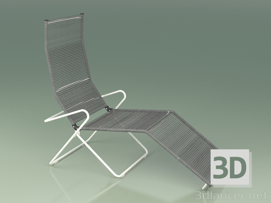 modello 3D Sedia 376 (Metallo Latte) - anteprima