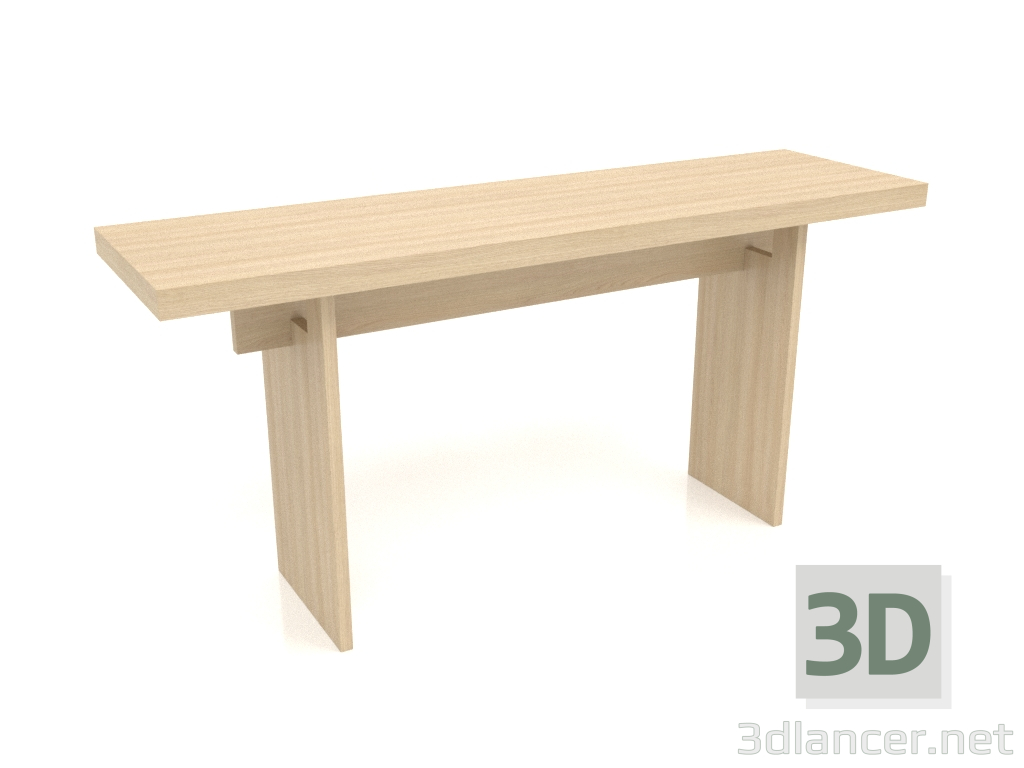 3D modeli Konsol masası KT 13 (1600x450x750, ahşap beyazı) - önizleme
