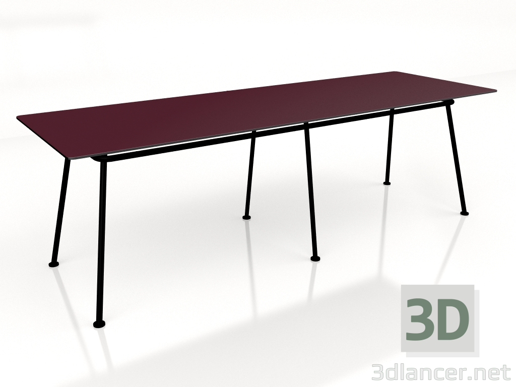 3D modeli Masa Yeni Okul Bankı NS824 (2400x800) - önizleme