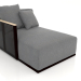 3d model Sofa module section 2 left (Black) - preview