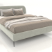 3d модель Ліжко двоспальне з м'яким узголів'ям Camilla – превью