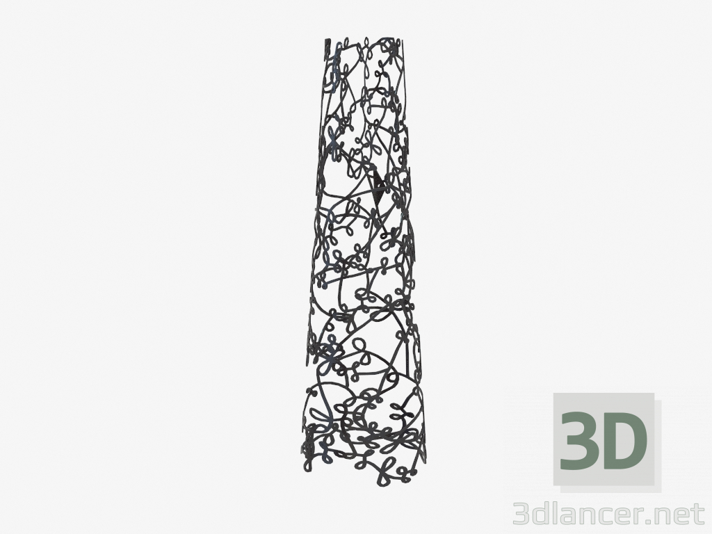 3D modeli Elbise askısı Tuta (karanlık) - önizleme