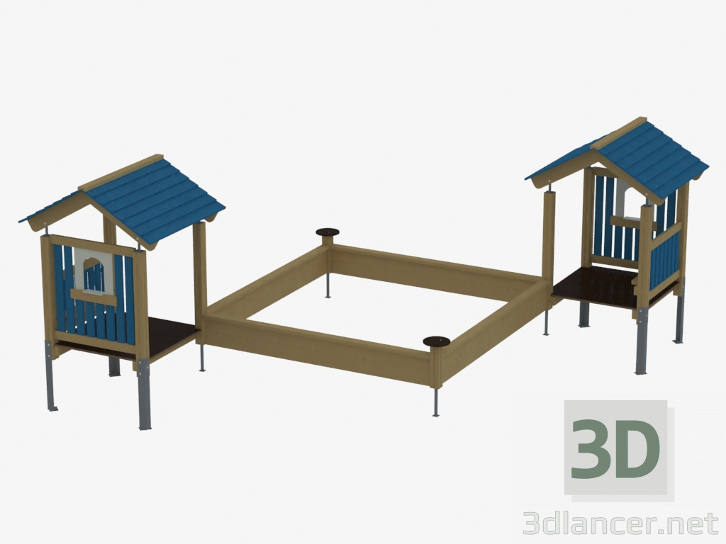 3d модель Детский игровой комплекс (К5320) – превью