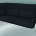 modèle 3D Sofa Sofa (LN7, 90x232 H 115cm, Pieds Chromés, Sunniva 2 192) - preview