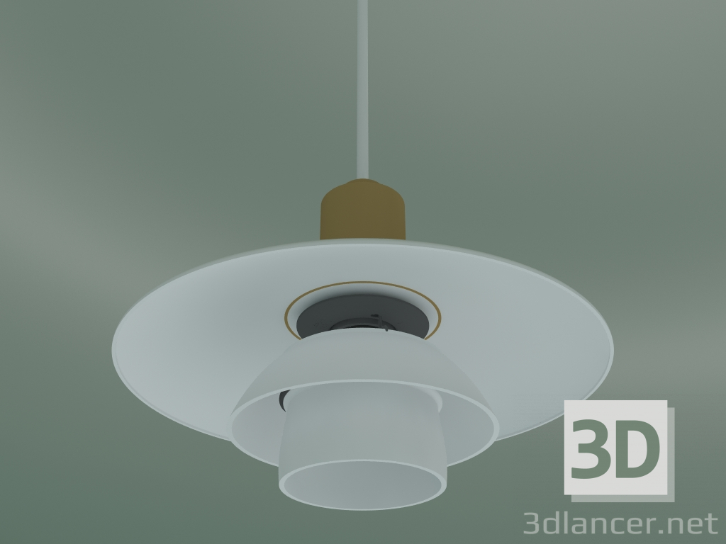 3d model Pendant lamp PH 2/1 (GLS 40W E14, BRASS PVD J) - preview