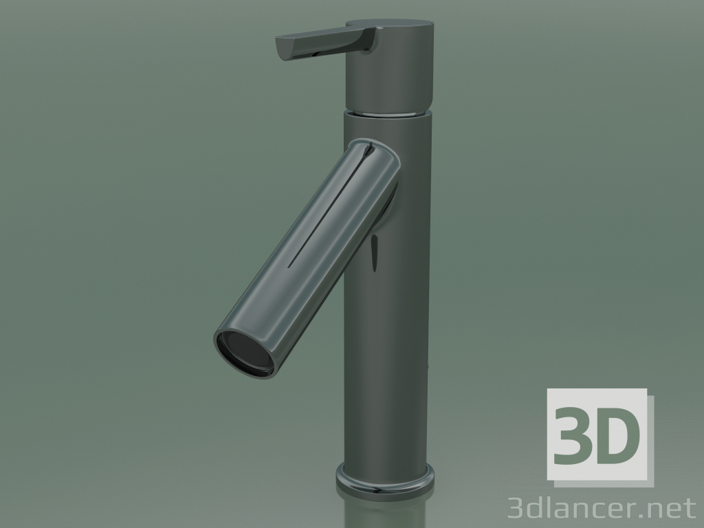 3D modeli Tek kollu lavabo bataryası 100, CoolStart (Parlak Siyah Krom, 10007330) - önizleme
