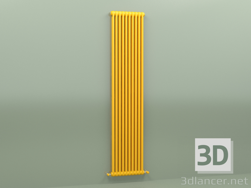 modèle 3D Radiateur TESI 2 (H 2200 10EL, jaune melon - RAL 1028) - preview