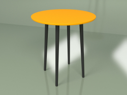 Mesa de comedor pequeña Sputnik 70 cm (naranja)