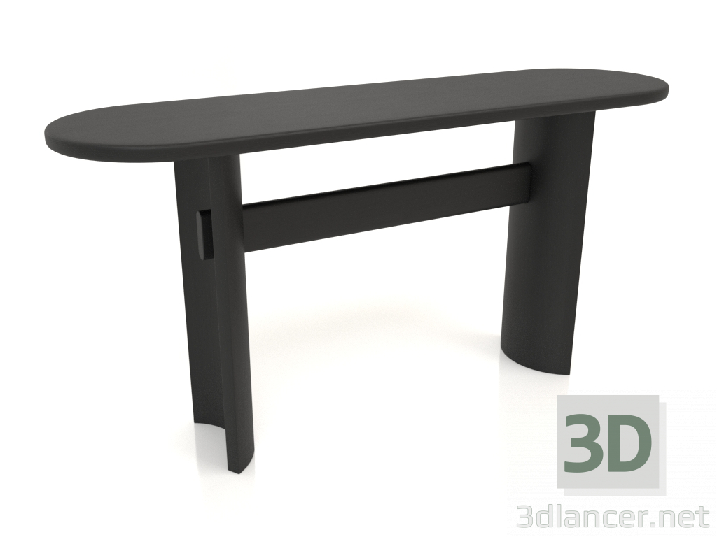 3D Modell Konsole KT 04 (1400x400x700, Holz schwarz) - Vorschau