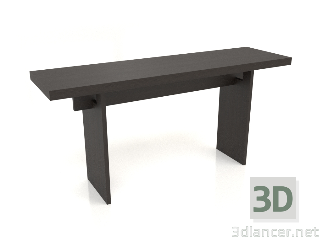 3D modeli Konsol masası KT 13 (1600x450x750, ahşap kahverengi koyu) - önizleme