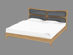 Doppelbett im klassischen Stil (jsb1030)