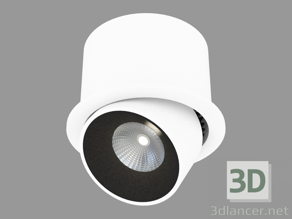 Modelo 3d Recesso LED giratória luminária (DL18432 11WW-R Branco Dim) - preview