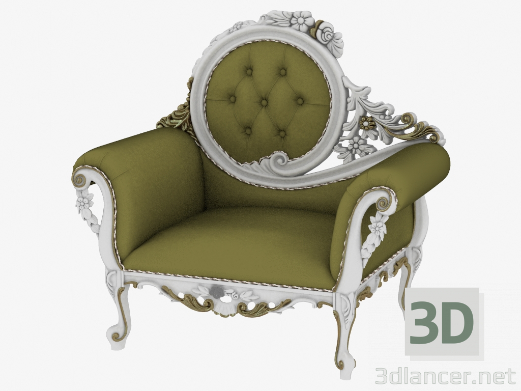 modèle 3D Fauteuil Villa Venezia (11518) - preview