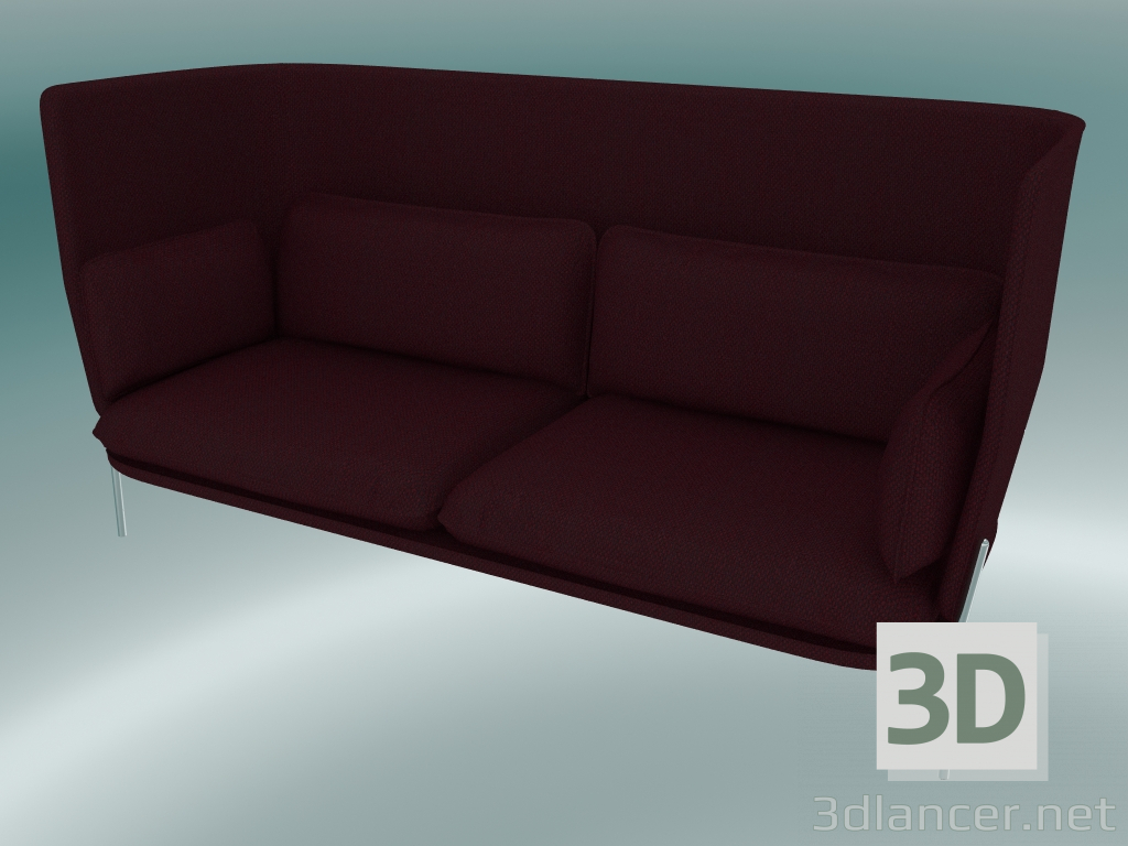 3D Modell Sofa Sofa (LN7, 90 x 232 H 115 cm, Beine verchromt, Sunniva 2 662) - Vorschau