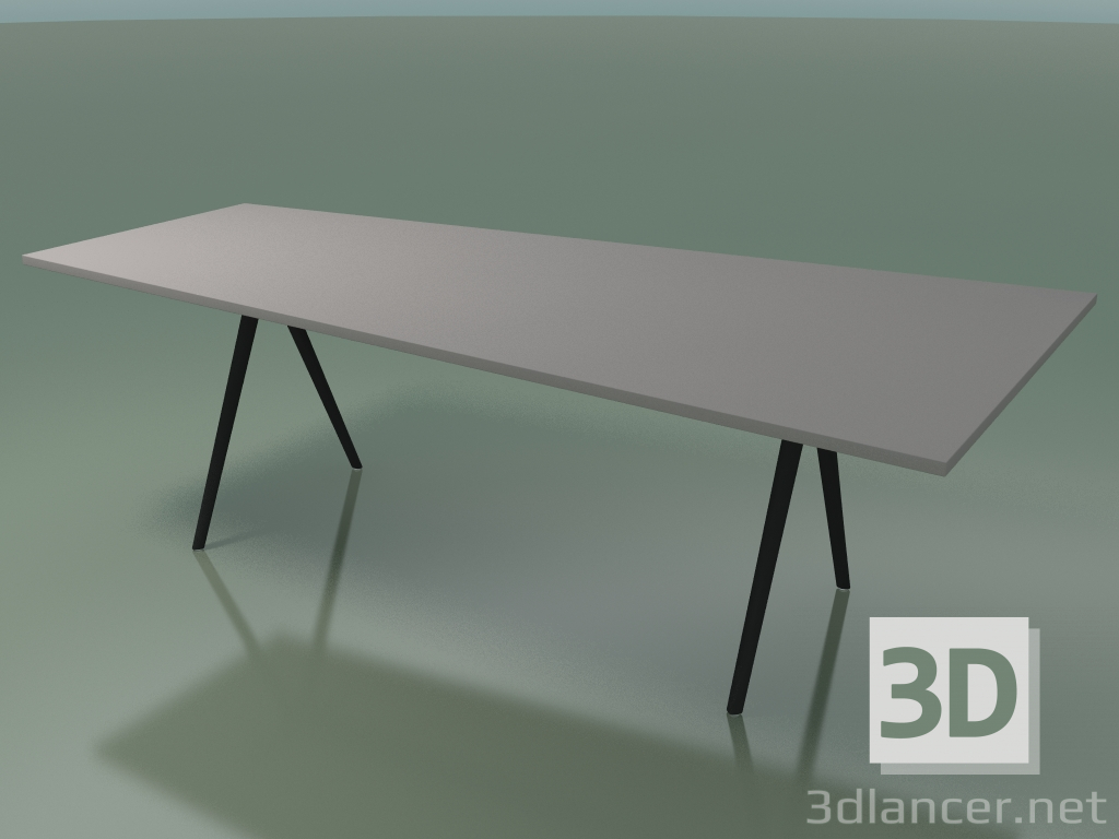 modèle 3D Table trapézoïdale 5412 (H 74 - 120-80x240 cm, stratifié Fenix F04, V44) - preview