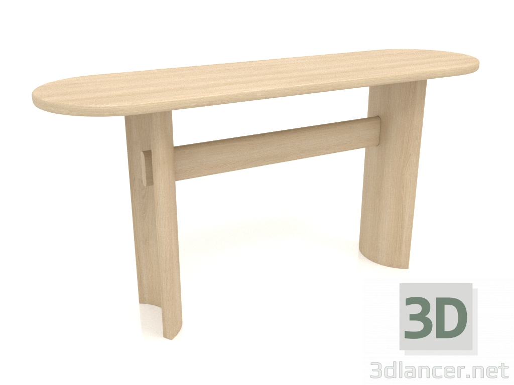 3D Modell Konsole KT 04 (1400x400x700, Holz weiß) - Vorschau