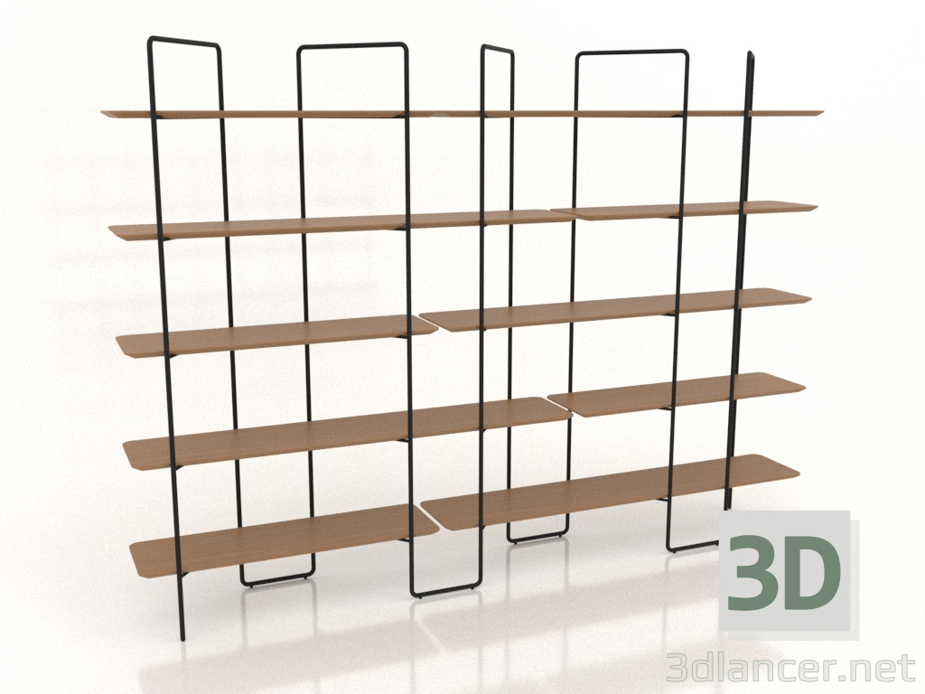 3d model Rack modular (composición 16 (10+11+U)) - vista previa