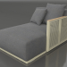 modello 3D Modulo divano sezione 2 destra (Oro) - anteprima