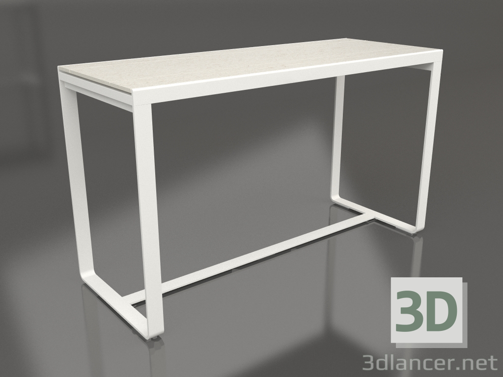 modello 3D Tavolo bar 180 (DEKTON Danae, Grigio agata) - anteprima