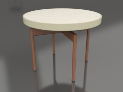 Round coffee table Ø60 (Gold, DEKTON Danae)