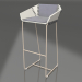 3D modeli Sırtlı mama sandalyesi (Kum) - önizleme