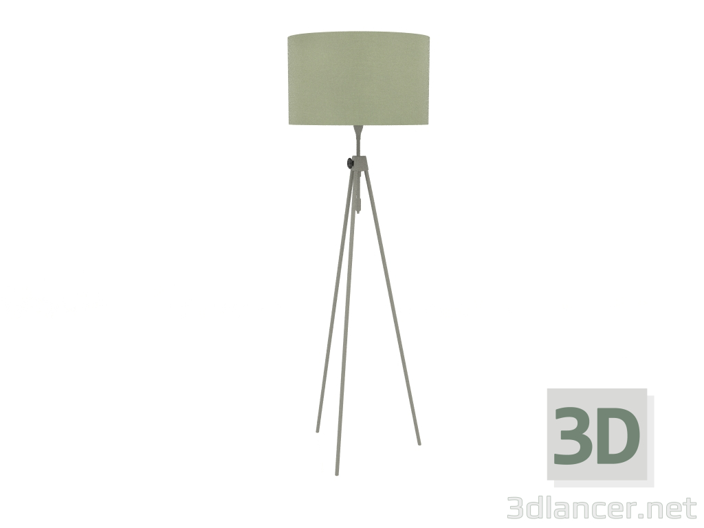 3d model Lámpara de pie Lesley (Verde) - vista previa