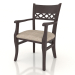 3d model Silla (sillón) Edimburgo (nogal oscuro) - vista previa